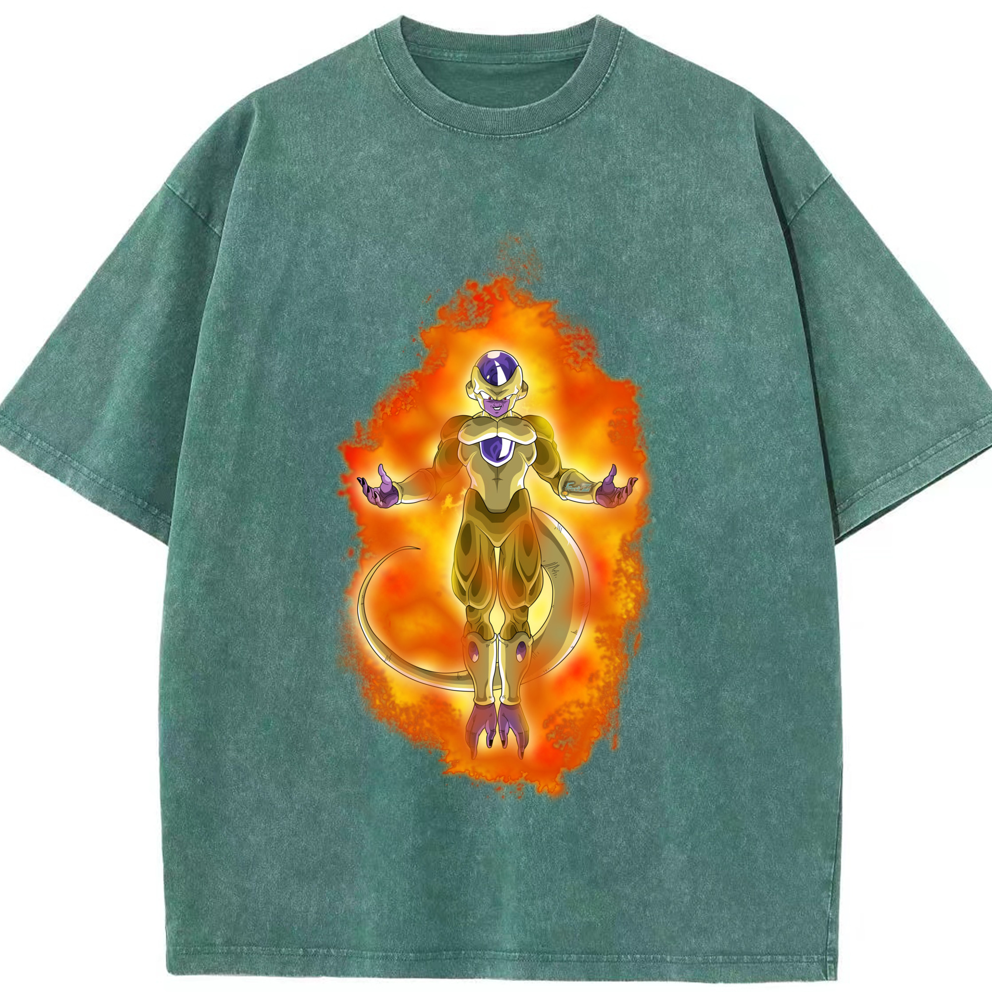 （画像用） ドラゴンボール フリーザ DRAGON BALL Frieza 綿100% ヴィンテージ風 半袖Tシャツ（フロントプリント）
